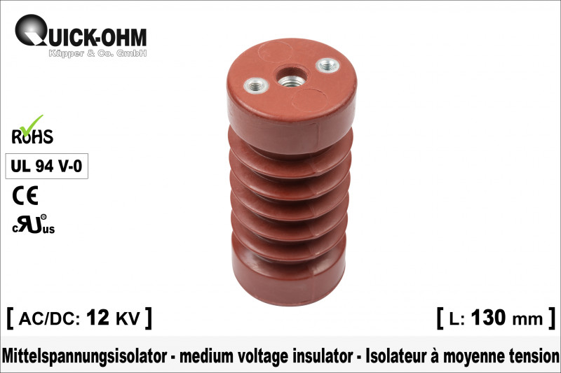 Isolateur à moyenne tension-L130mm-DE60-DI36