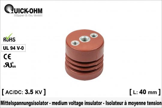 medium voltage insulator-length40mm